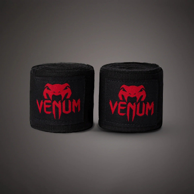 Venum Kontact 250cm Boxing Handwraps Fekete-Piros