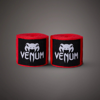 Venum Kontact 400cm Boxing Handwraps Red