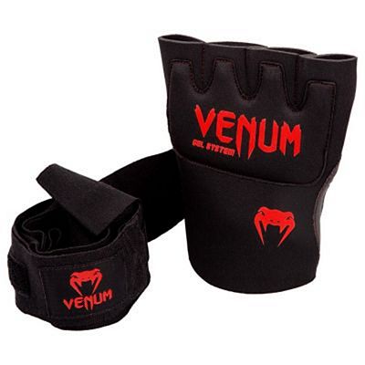 Venum Kontact Gel Glove Wraps Negro-Rojo