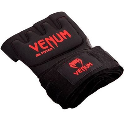 Venum Kontact Gel Glove Wraps Preto-Vermelho
