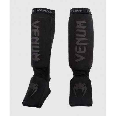 Venum Kontact Shin Guards Noir-Noir