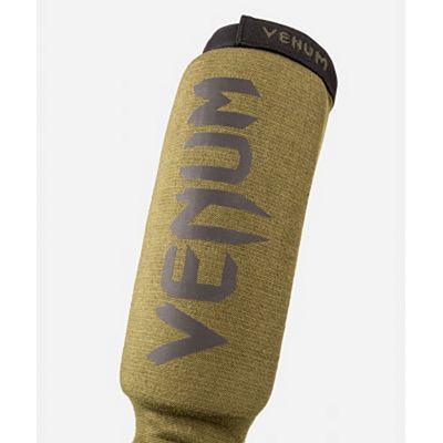 Venum Kontact Shin Guards Vert-Noir