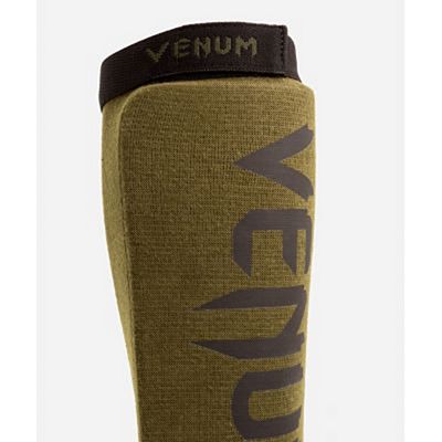 Venum Kontact Shin Guards Verde-Preto