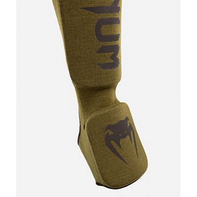 Venum Kontact Shin Guards Verde-Negro