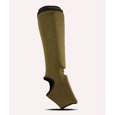 Venum Kontact Shin Guards Verde-Preto