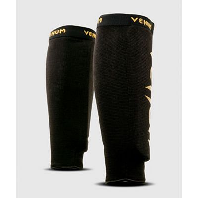 Venum Kontact Shin Guards Simple Fekete-Arany