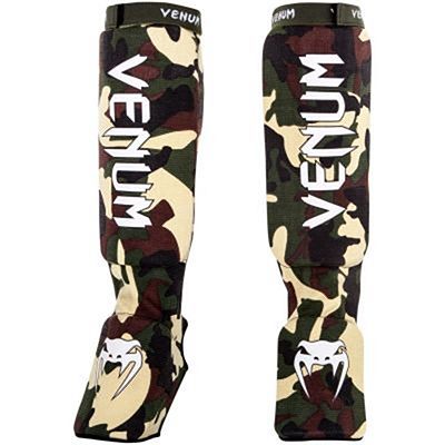 Venum Kontact Shinguards - Forest Camo