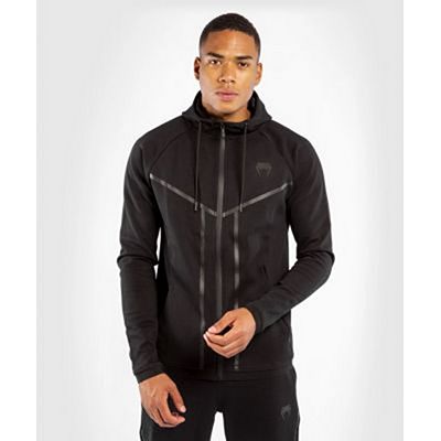 Venum Laser X Connect Hoddie-Dark Heather Fekete-Fekete