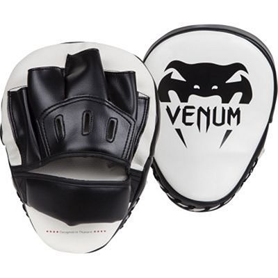 Venum Light Focus Mitts Weiß-Schwarz