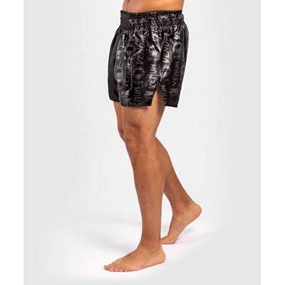 Venum Logos Muay Thai Shorts Negro-Negro