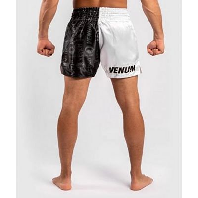 Venum Logos Muay Thai Shorts Schwarz-weiß
