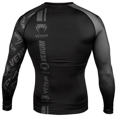 Venum Logos Rashguard LS Noir-Gris