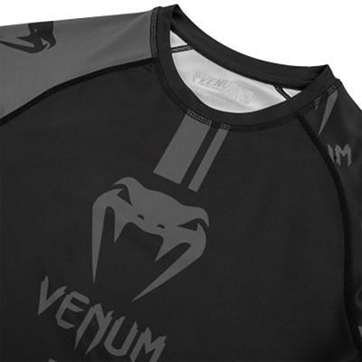 Venum Logos Rashguard LS Nero-Grigio