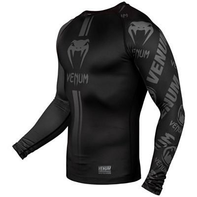 Venum Logos Rashguard LS Fekete-Szürke