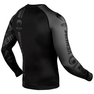 Venum Logos Rashguard LS Noir-Gris