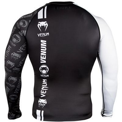 Venum Logos Rashguard LS Noir-Blanc