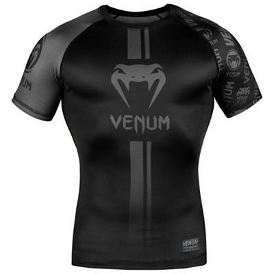 Venum Logos Rashguard SS Fekete-Fekete