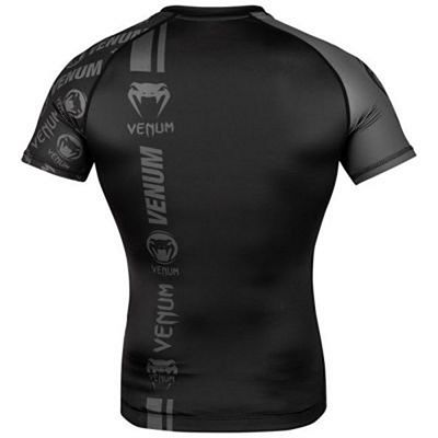 Venum Logos Rashguard SS Negro-Negro