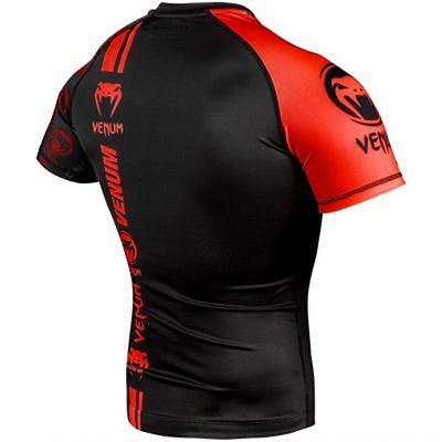 Venum Logos Rashguard SS Nero-Rosso