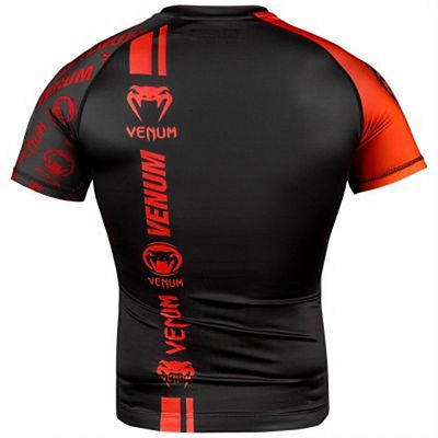 Venum Logos Rashguard SS Nero-Rosso