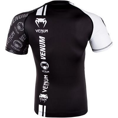 Venum Logos Rashguard SS Svart-Vit