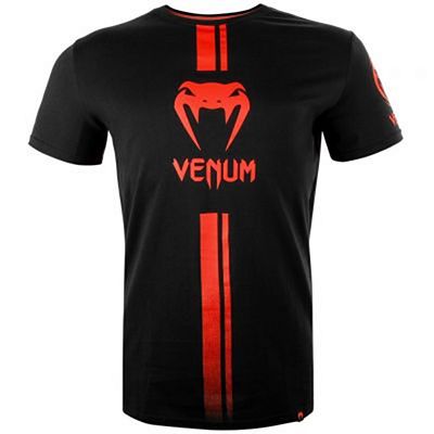 Venum Logos T-shirt Preto-Vermelho