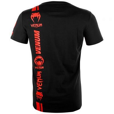 Venum Logos T-shirt Preto-Vermelho