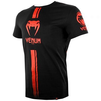 Venum Logos T-shirt Preto-Vermelho