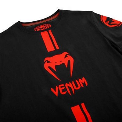 Venum Logos T-shirt Preto-Vermelho