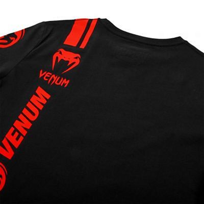 Venum Logos T-shirt Preto-Vermelho