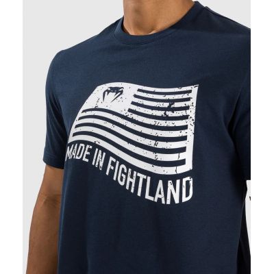 Venum Made In Fightland TShirt Azul Marino-Blanco