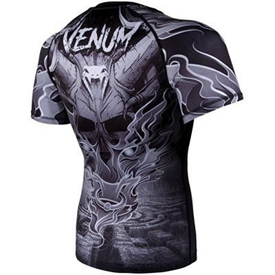 Venum Minotaurus Rashguard Short Sleeves Preto-Branco