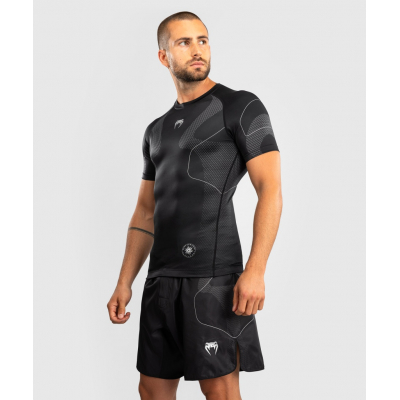 Venum Nexus SS Rashguard Black-Silver