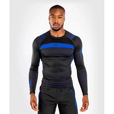 Venum NoGi 3.0 Rashguard - Long Sleeves Negro-Azul