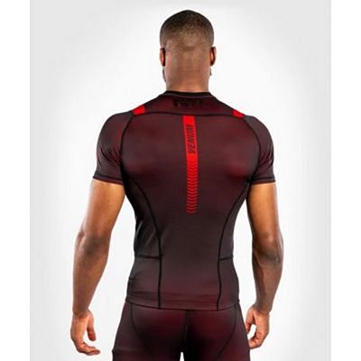 Venum NoGi 3.0 Rashguard - Short Sleeves Preto-Vermelho