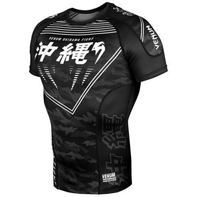 Venum Okinawa 2.0 Rashguard SS Preto-Branco