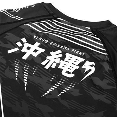 Venum Okinawa 2.0 Rashguard SS Negro-Blanco