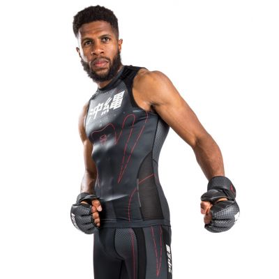 Venum Okinawa 3.0 Rashguard Sleeveless Preto-Vermelho