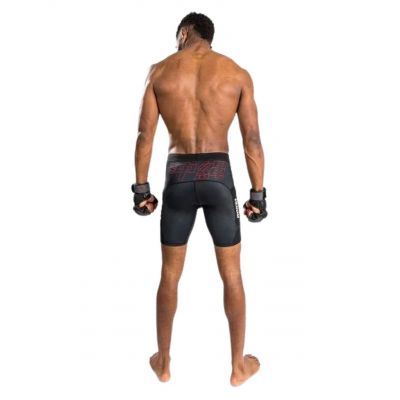 Venum Okinawa 3.0 Short Vale Tudo Preto-Vermelho