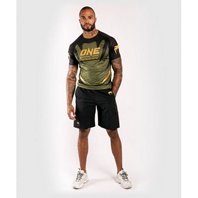 Venum ONE FC Dry Tech T-shirt Green-Gold