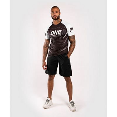 Venum ONE FC Dry Tech T-shirt Bianco-Nero