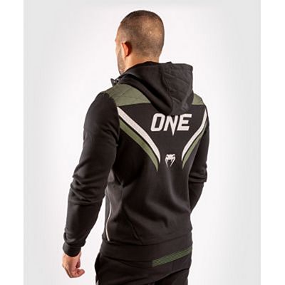 Venum ONE FC Impact Hoodie Nero-Verde