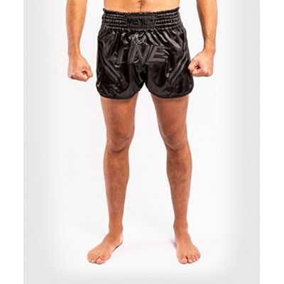Thaiboxen Short traditionelle Thaiboxhose f/ür Herren mit Air-Flow-Gewebe Wicked One Muay Thai Shorts Brain Schwarz