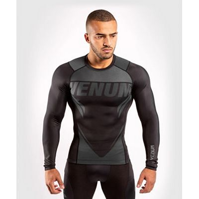 Venum ONE FC Impact Rashguard LS Nero-Nero