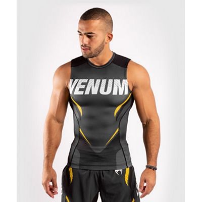 Venum ONE FC Impact Rashguard Sleeveless Grey-Yellow