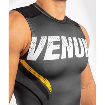 Venum ONE FC Impact Rashguard Sleeveless Gris-Amarillo