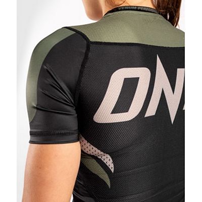 Venum ONE FC Impact Women Rashguard Ss Negro-Verde