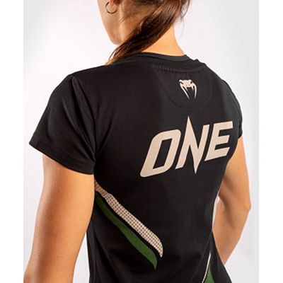 Venum ONE FC Impact Women Tshirt Black-Green