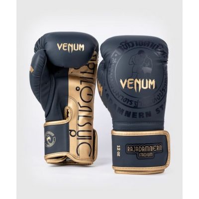 Venum RAJADAMNERN X Venum Boxing Gloves Mörkblå-Gold