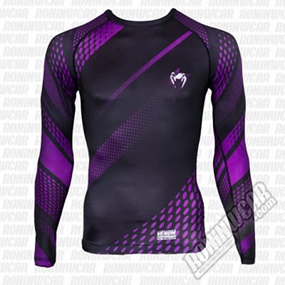 Venum Rashguard Rapid L/S Black-Purple